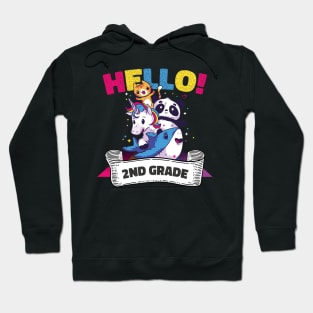 Hello Second 2nd Grade Teacher First Day Of School Hoodie